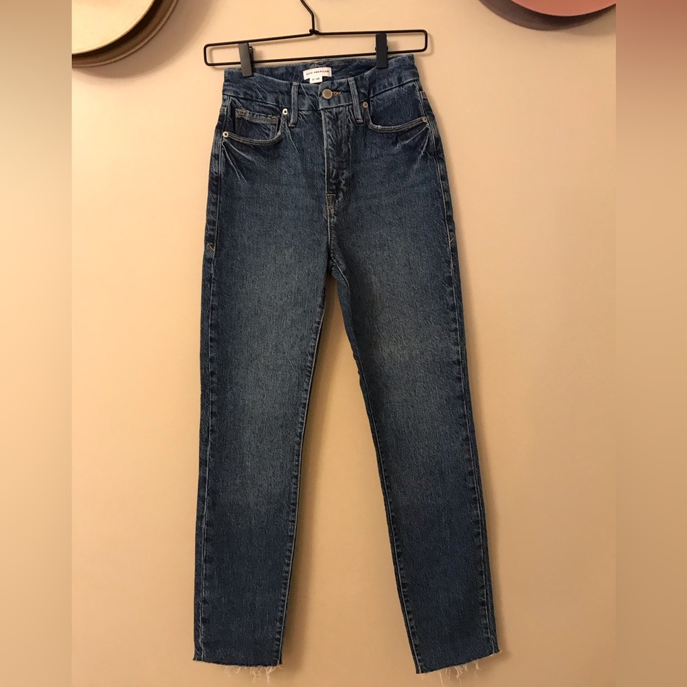 NWOT Good American Straight Leg Jeans Size 0/25